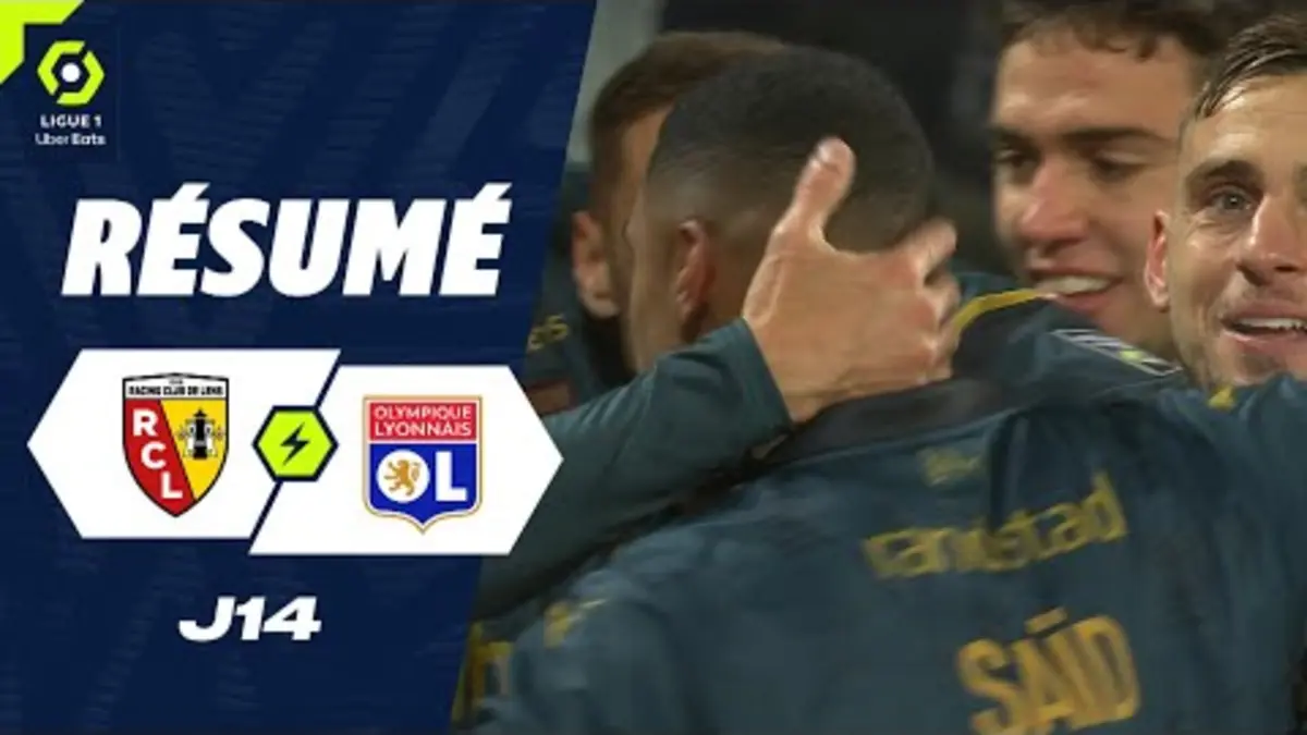 replay de RC LENS - OLYMPIQUE LYONNAIS (3 - 2) - Résumé - (RCL - OL) / 2023-2024