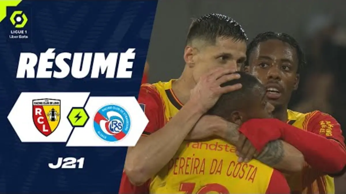 replay de RC LENS - RC STRASBOURG ALSACE (3 - 1) - Résumé - (RCL - RCSA) / 2023-2024