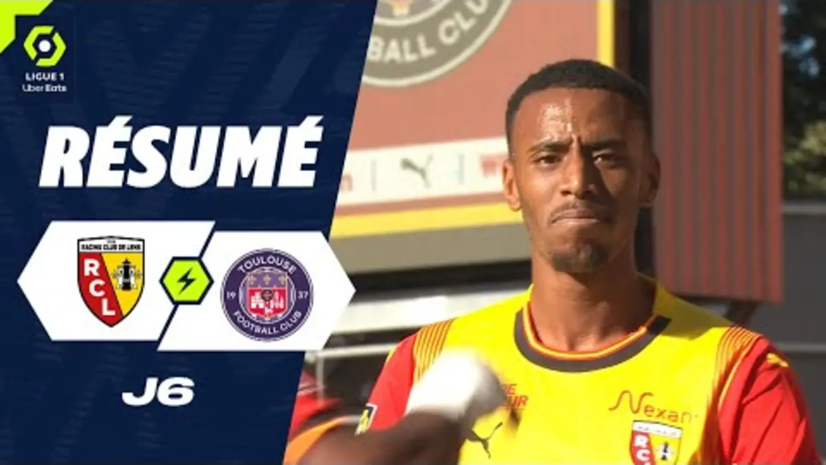 replay de RC LENS - TOULOUSE FC (2 - 1) - Résumé - (RCL - TFC) / 2023-2024