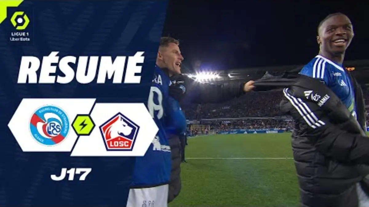 replay de RC STRASBOURG ALSACE - LOSC LILLE (2 - 1) - Résumé - (RCSA - LOSC) / 2023-2024