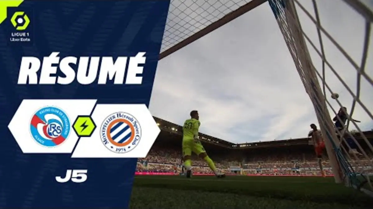 replay de RC STRASBOURG ALSACE - MONTPELLIER HÉRAULT SC (2 - 2) - Résumé - (RCSA - MHSC) / 2023-2024