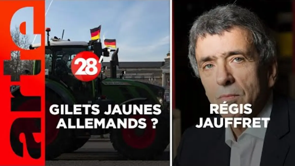 replay de Régis Jauffret / Manifs et récession en Allemagne : c’est l’Europe qui tousse ? - 28 Minutes - ARTE