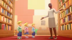 Les triplés S01E54 Rencontres à la médiathèque