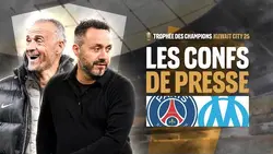 ?⚽Replay | Les conférence de presse de l'OM et du PSG - Trophée des Champions
