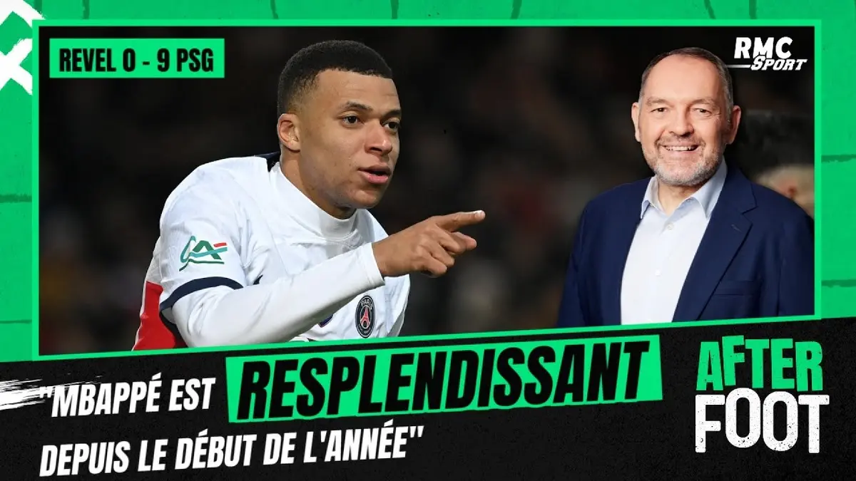 replay de Revel 0-9 PSG : "Mbappé est resplendissant depuis le début de l'année", analyse Guy