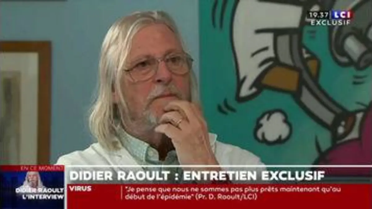 replay de Revoir l'interview du Pr Didier Raoult sur LCI