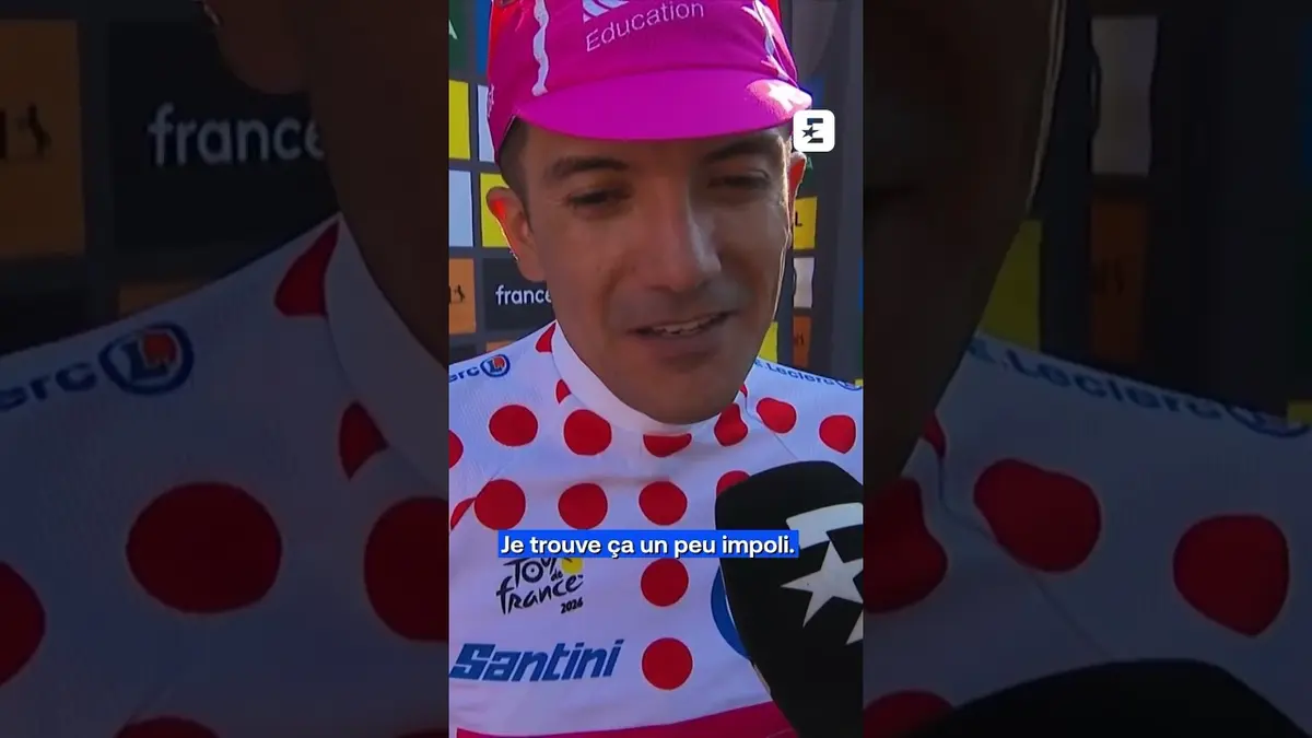 😬 Richard Carapaz n'a pas franchement apprécié…