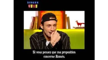 Roméo, Elvis, Roméo Elvis ou les 3 ? Burger Quiz avec Roméo Elvis, c'est mercredi dans Burger Quiz !