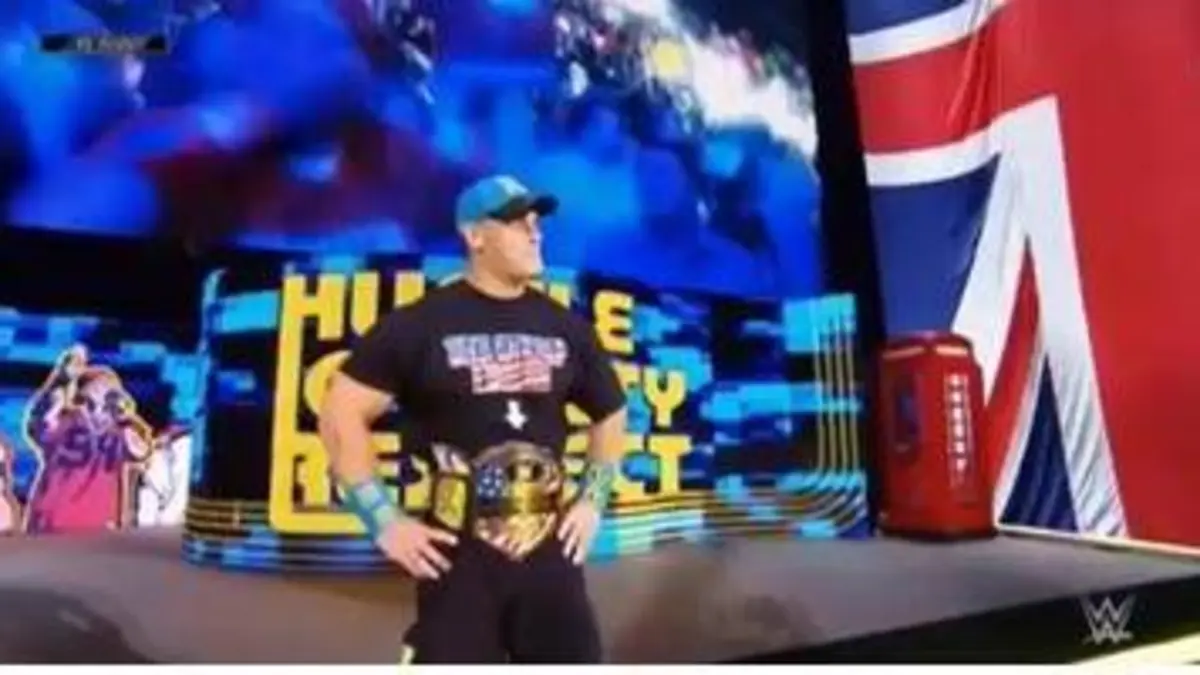 RTL9 RAW JOHN CENA VS BAD NEW BARRET US TITLE