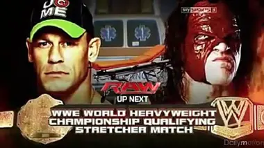 RTL9 RAW JOHN CENA VS KANE STRENCHER MATCH