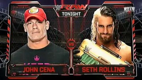 replay de RTL9 RAW JOHN CENA VS SETH ROLLINS