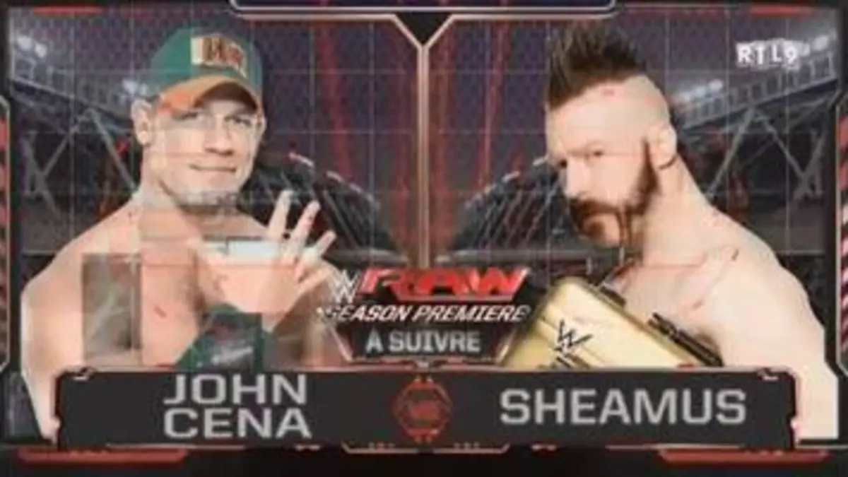 replay de RTL9 RAW JOHN CENA VS SHEAMUS