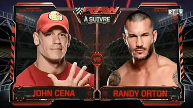 RTL9 RAW JONH CENA VS RANDY ORTON