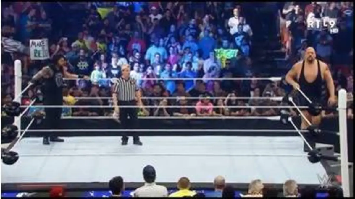 RTL9 RAW ROMAN REIGNS VS BIG SHOW