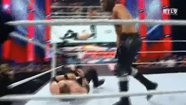 RTL9 RAW ROMAN REIGNS VS KANE & SETH ROLLINS