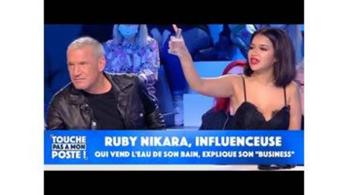 replay de Ruby Nikara, influenceuse qui vend l'eau de son bain, explique son "business"