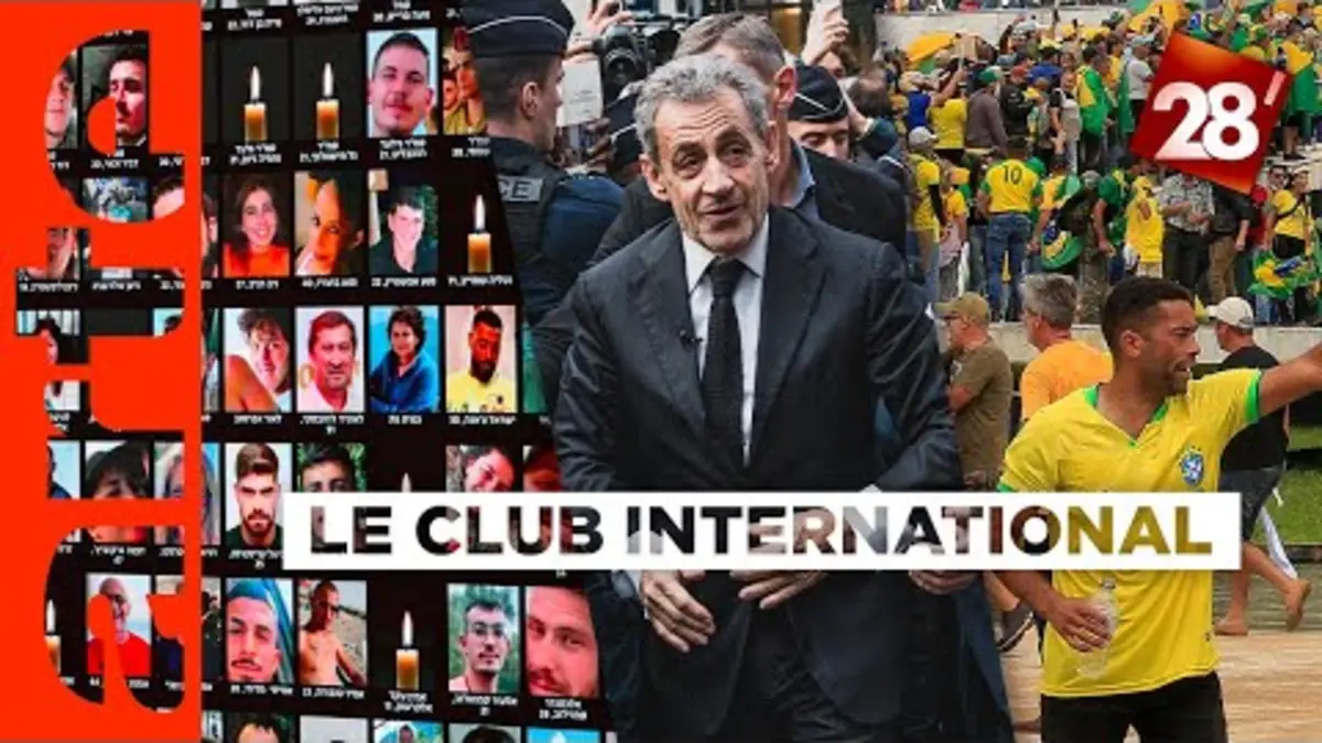 replay de Sarkozy et le RN, attaques du Hamas, Jair Bolsonaro… : Le Club international | 28 minutes | ARTE