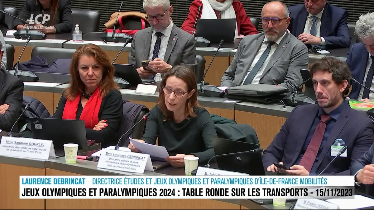 replay de Séance publique à l'Assemblée nationale - Jeux olympiques et paralympiques 2024 : le défi des transports - 15/11/2023