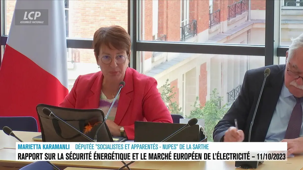 replay de Séance publique à l'Assemblée nationale - Marché européen de l'énergie : rapport d'information