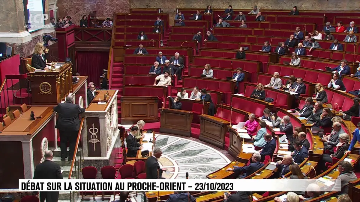 replay de Séance publique à l'Assemblée nationale - Situation au Proche-Orient : débat à l'Assemblée nationale