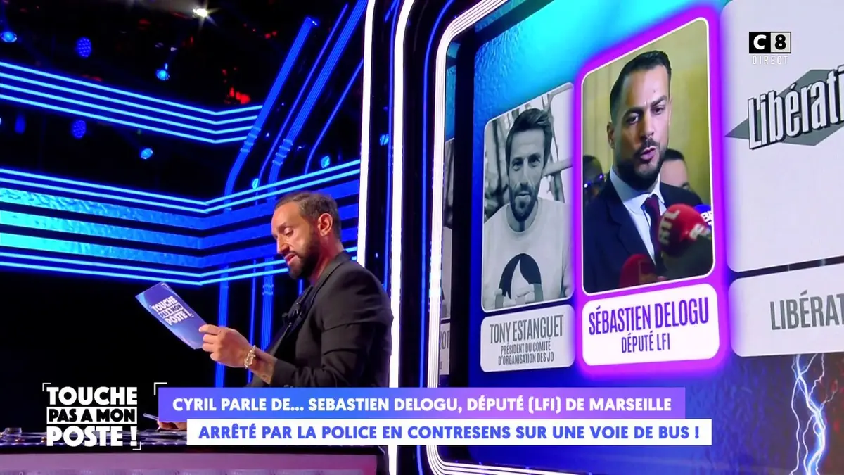 replay de Sébastien Delogu, député LFI arrêté par la police en contresens sur une voie de bus