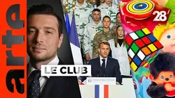 Service militaire, Bardella à l’Élysée ?, objets de l'enfance … : Le Club | 28 minutes | ARTE