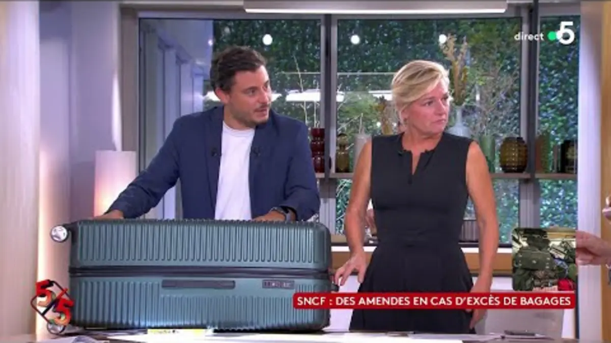 replay de SNCF : des amendes en cas d’excès de bagages - Le 5/5 - C à Vous - 16/09/2024
