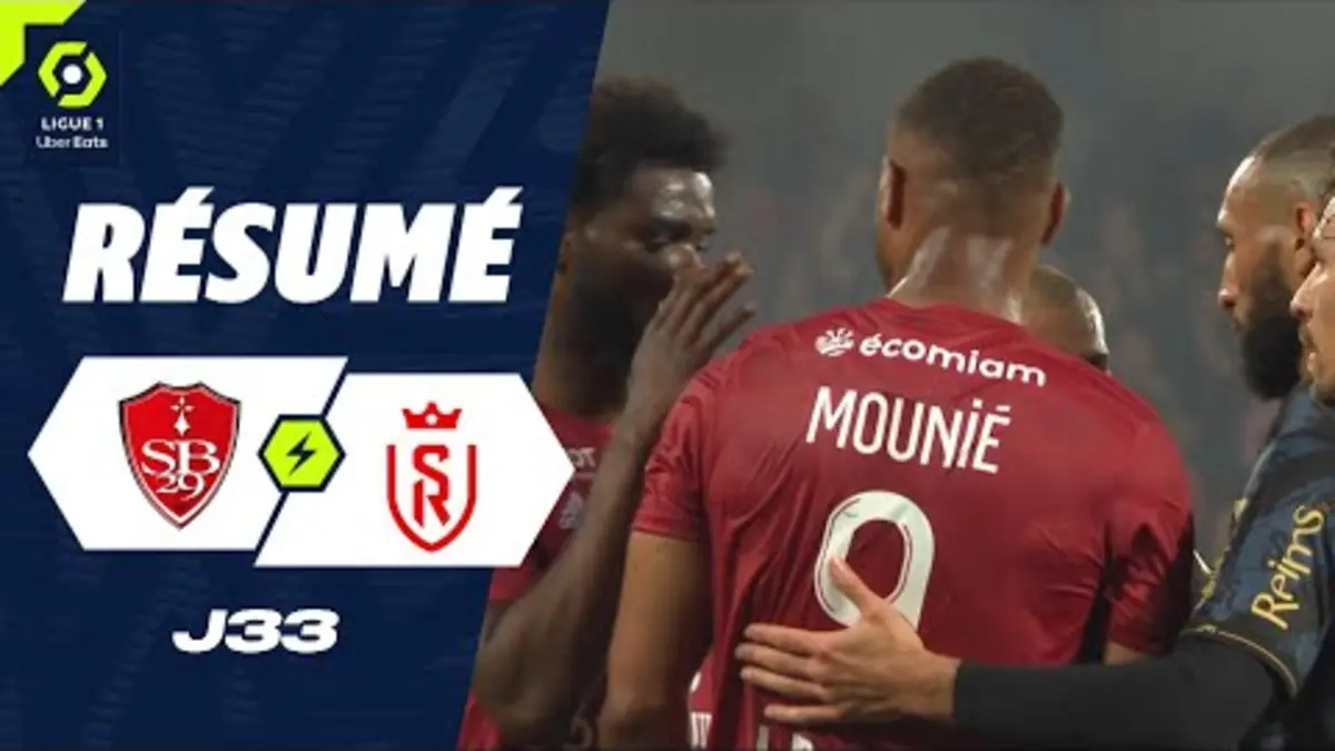 replay de STADE BRESTOIS 29 - STADE DE REIMS (1 - 1) - Résumé - (SB29 - SdR) / 2023-2024