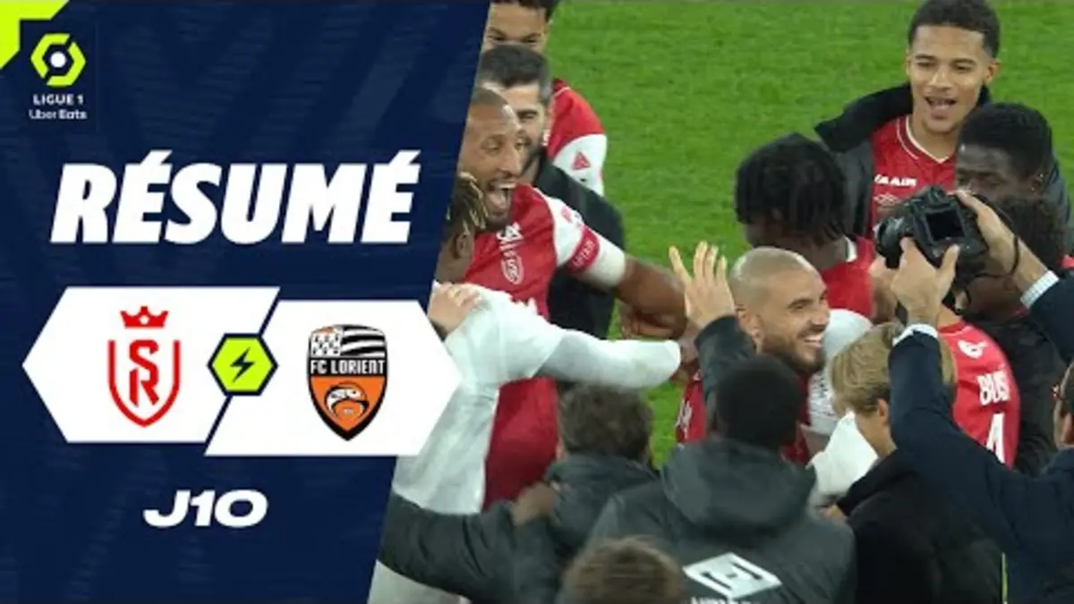 replay de STADE DE REIMS - FC LORIENT (1 - 0) - Résumé - (SdR - FCL) / 2023-2024