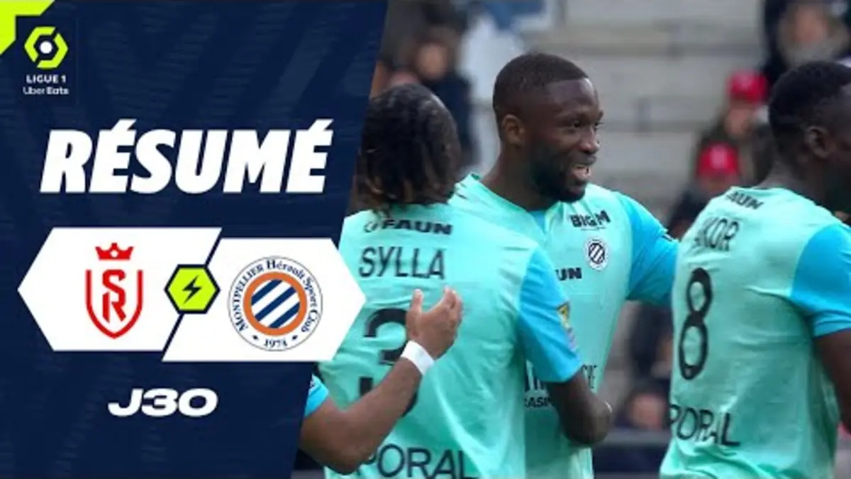 replay de STADE DE REIMS - MONTPELLIER HÉRAULT SC (1 - 2) - Résumé - (SdR - MHSC) / 2023-2024
