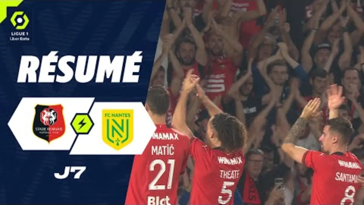 replay de STADE RENNAIS FC - FC NANTES (3 - 1) - Résumé - (SRFC - FCN) / 2023/2024