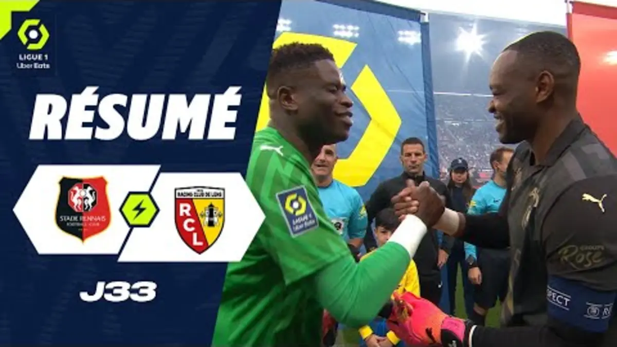 replay de STADE RENNAIS FC - RC LENS (1 - 1) - Résumé - (SRFC - RCL) / 2023-2024