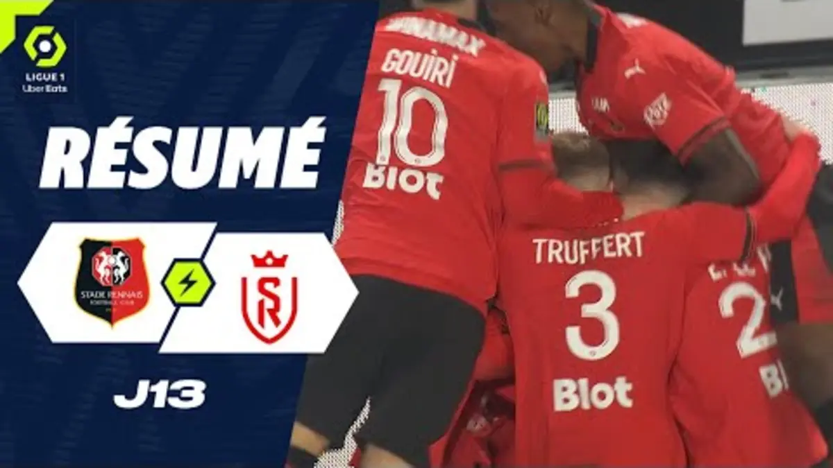 replay de STADE RENNAIS FC - STADE DE REIMS (3 - 1) - Résumé - (SRFC - SdR) / 2023-2024