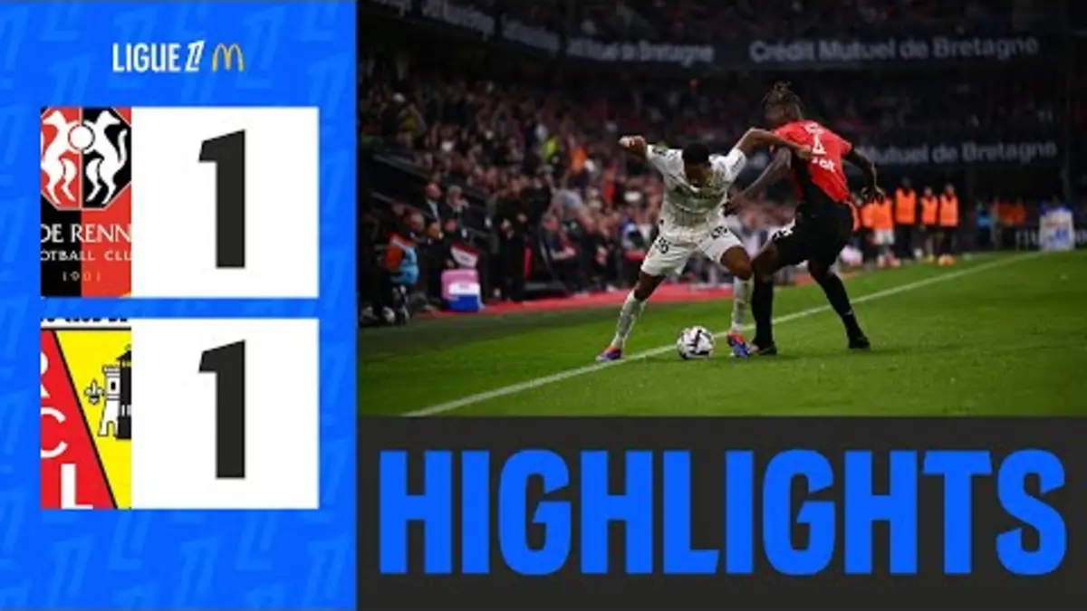 replay de STADE RENNAIS - RC LENS (1-1) - 5ème journée - Ligue 1 McDonald's 24/25