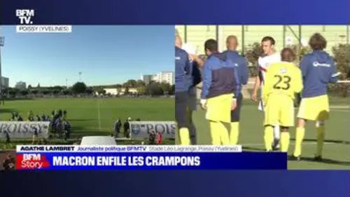 replay de Story 2 : Emmanuel Macron enfile les crampons - 14/10