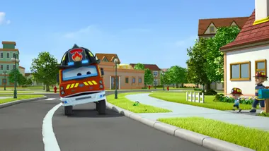 Super Wings paré au décollage : Au feu les pompiers