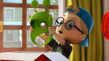 Super Wings paré au décollage : Lumière moteur action