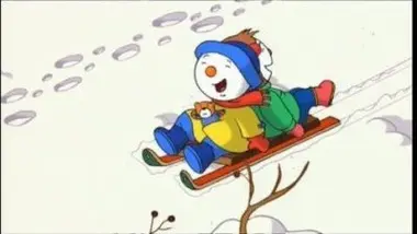 T'choupi fait de la luge