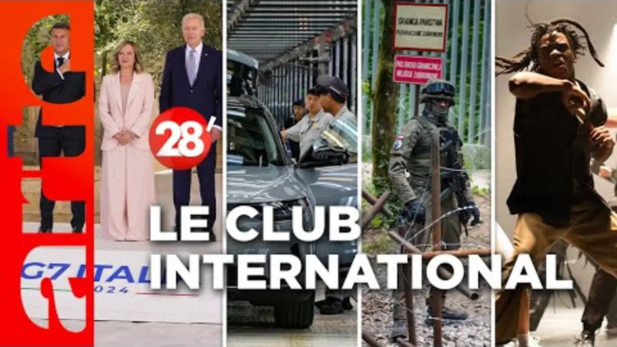 replay de Taxe sur les voitures chinoises, G7, Gaza, hip-hop… | Le Club International - ARTE