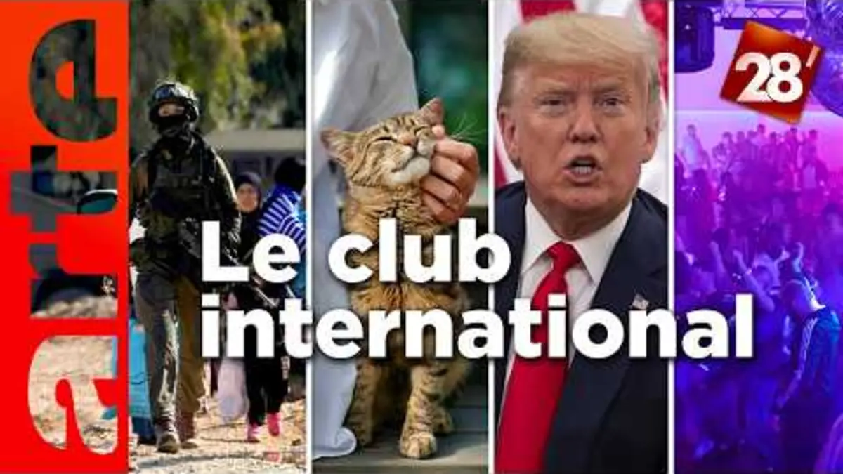 replay de Tensions en Cisjordanie, guerre commerciale, Macumba… : Le Club international | 28 minutes | ARTE