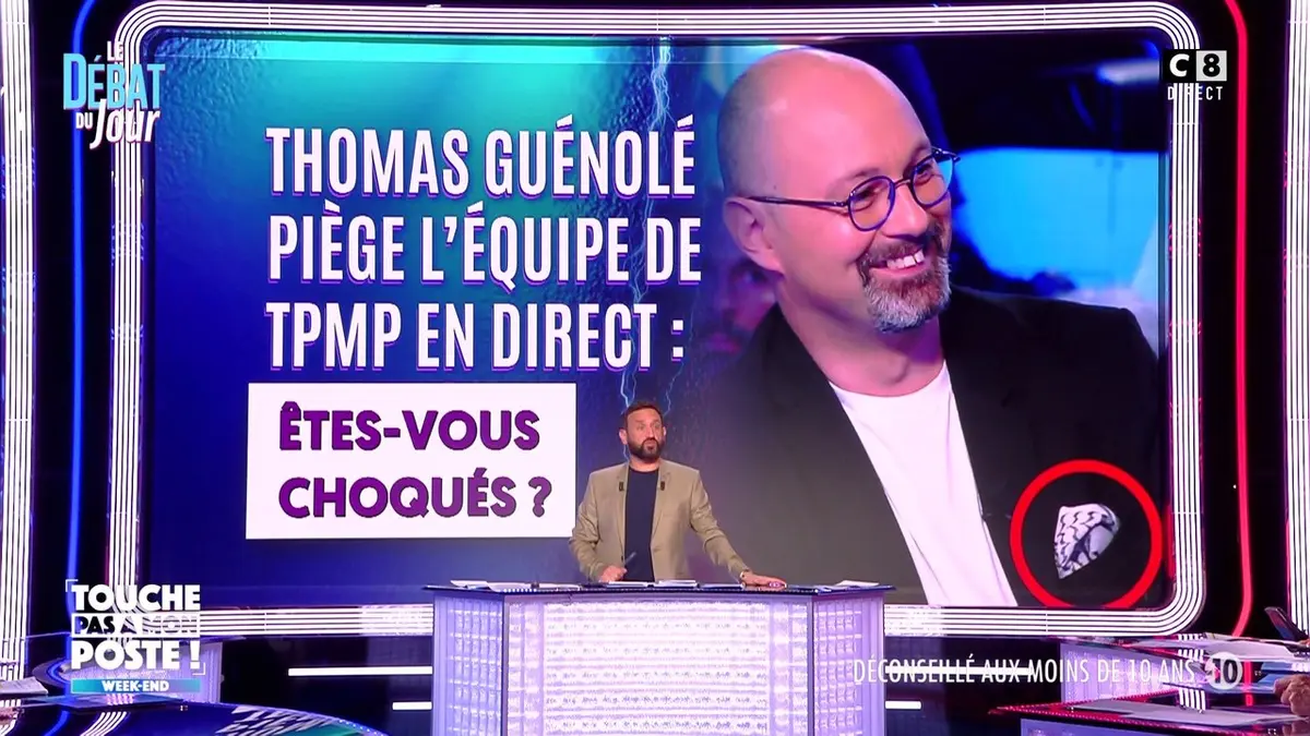 replay de Thomas Guénolé piège l'équipe de TPMP en direct