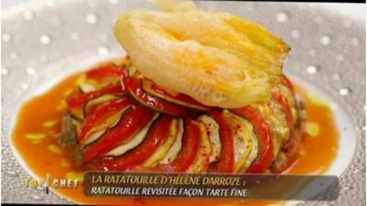 replay de Top Chef : La ratatouille façon tarte fine d'Hélène Darroze