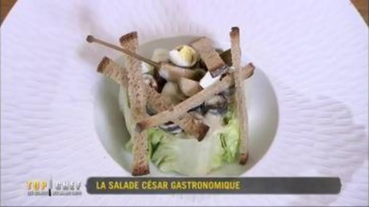 replay de Top Chef : La salade César gastronomique