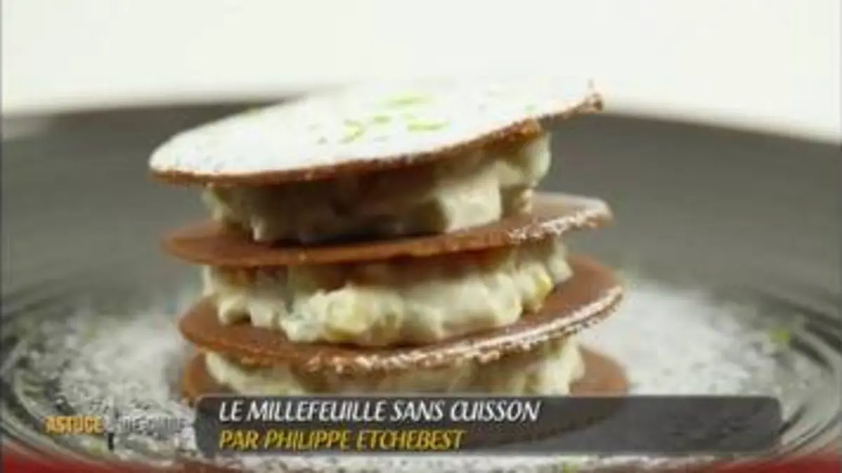 replay de Top Chef : Millefeuille sans cuisson par Philippe Etchebest