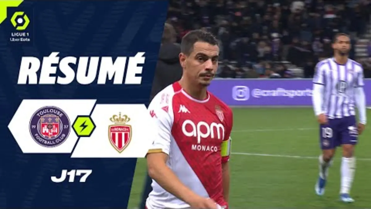 replay de TOULOUSE FC - AS MONACO (1 - 2) - Résumé - (TFC - ASM) / 2023-2024