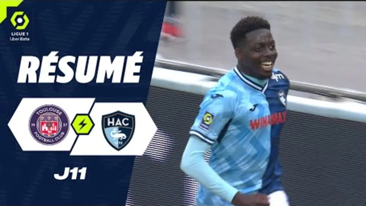 replay de TOULOUSE FC - HAVRE AC (1 - 2) - Résumé - (TFC - HAC) / 2023-2024