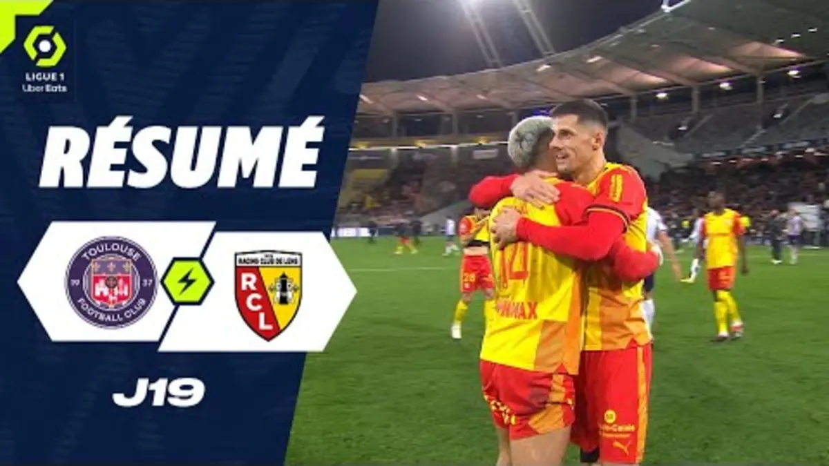 replay de TOULOUSE FC - RC LENS (0 - 2) - Résumé - (TFC - RCL) / 2023-2024