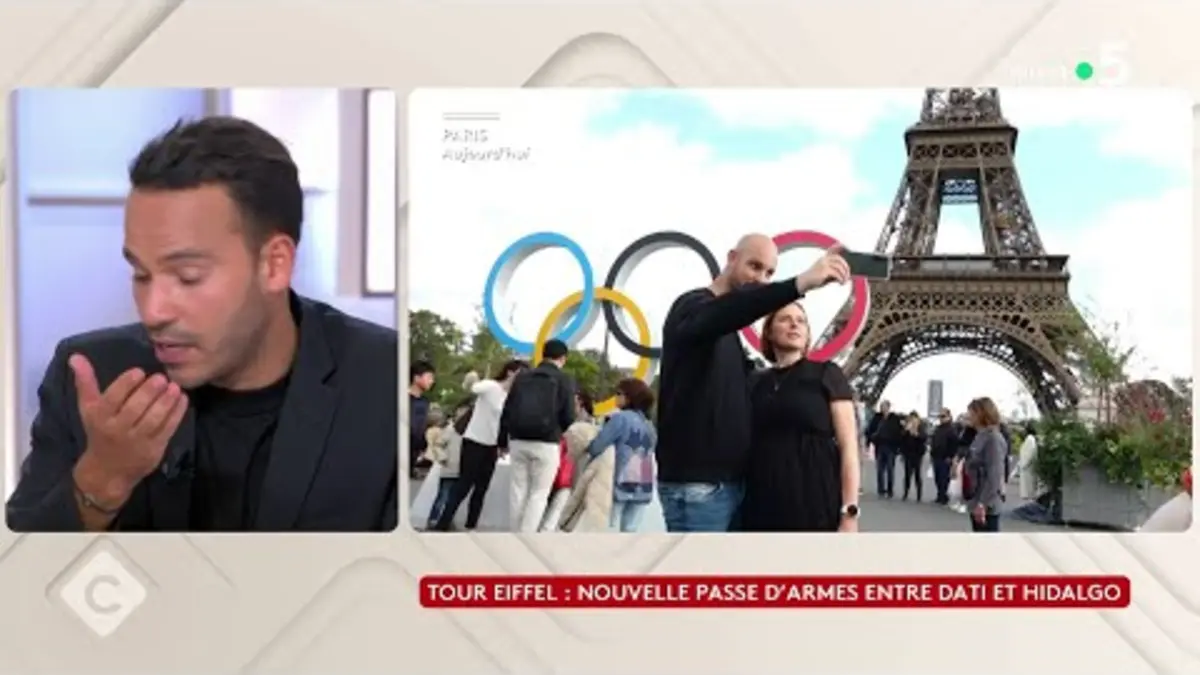 replay de Tour Eiffel : nouvelle passe d’armes entre Dati et Hidalgo - La Story - C à Vous - 08/10/2024