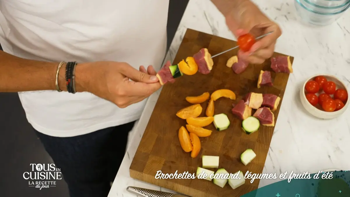 Tous en cuisine : la recette du jour : Brochettes…