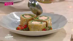 Tous en cuisine : Roulés saumon épinards et fruits givrés